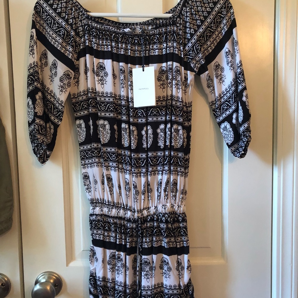 NWT faithful the BRAND off shoulder Romper XS